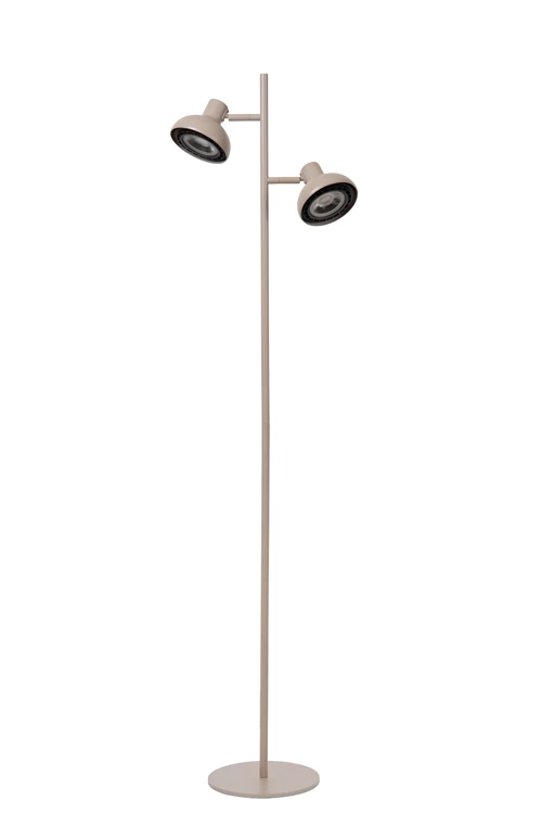 Lucide SENSAS - Lampadaire - 2xGU10 (ES111) - Crème - éteint